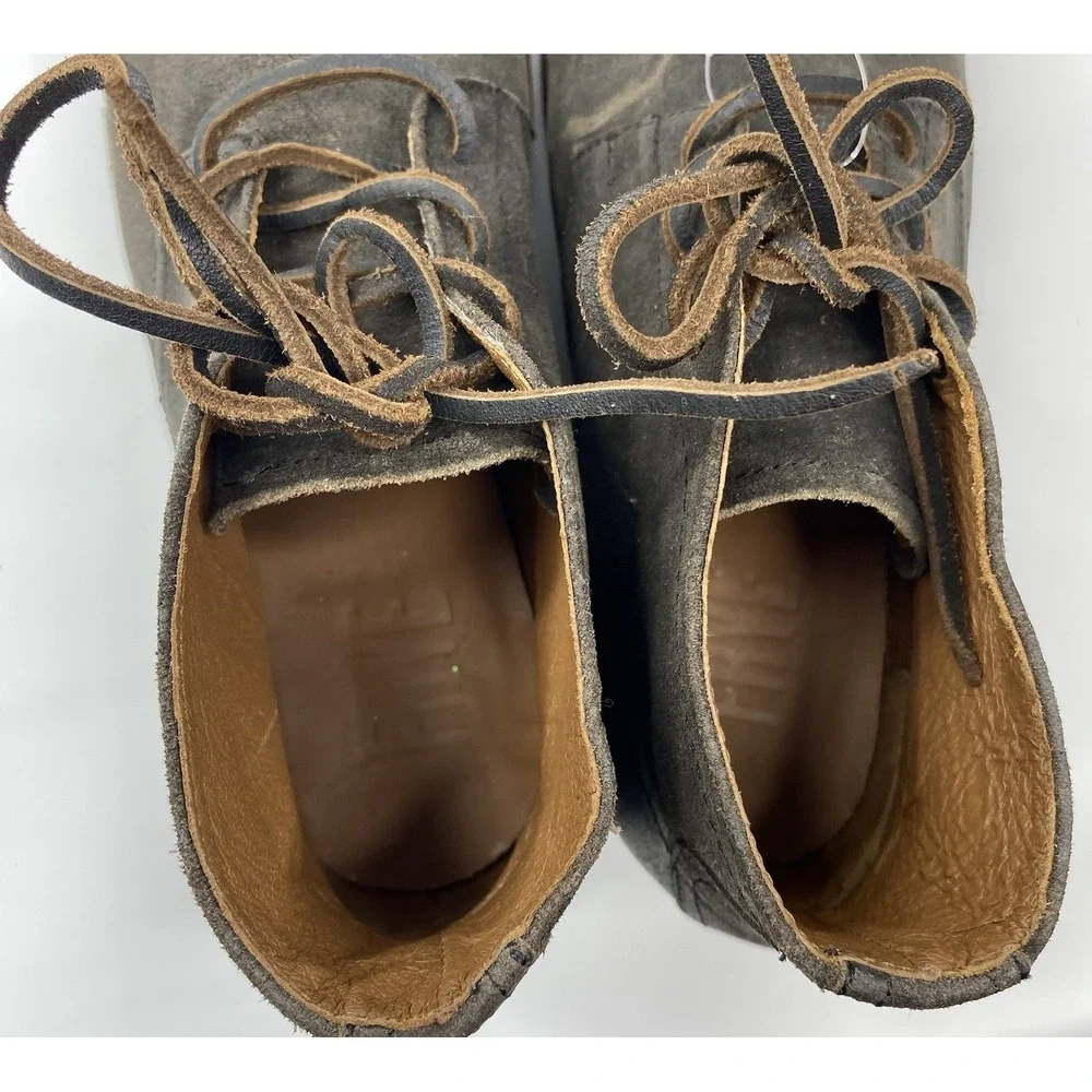 Frye Bowery Chukka Men's Ankle Leather Boots Size 9D Dark Brown‎ Lace Up